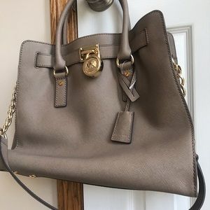 Taupe Michael Kors Satchel